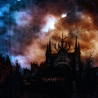 Hidden In Eternity - Black Metal Album Artwork with Dark Castle