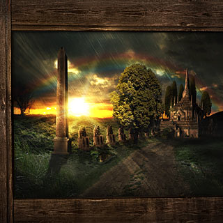 Room with the View - Fantasy Landscape and Ancient Castle Power Metal Album Artwork