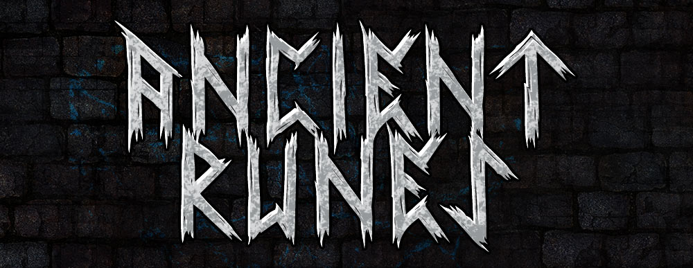 Ancient Runes Nordic Scandinavian Runic Viking Metal Font Design