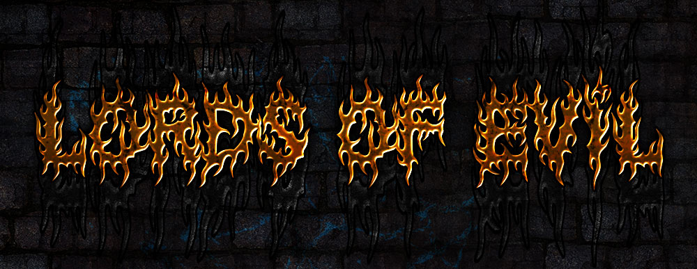 MB Lords of Evil Готичный Дьявольский Black Metal Шрифт