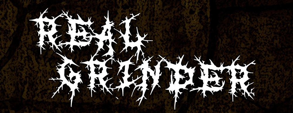 MB RealGrinder Raw Brutal Death Metal Evil Font with spikes