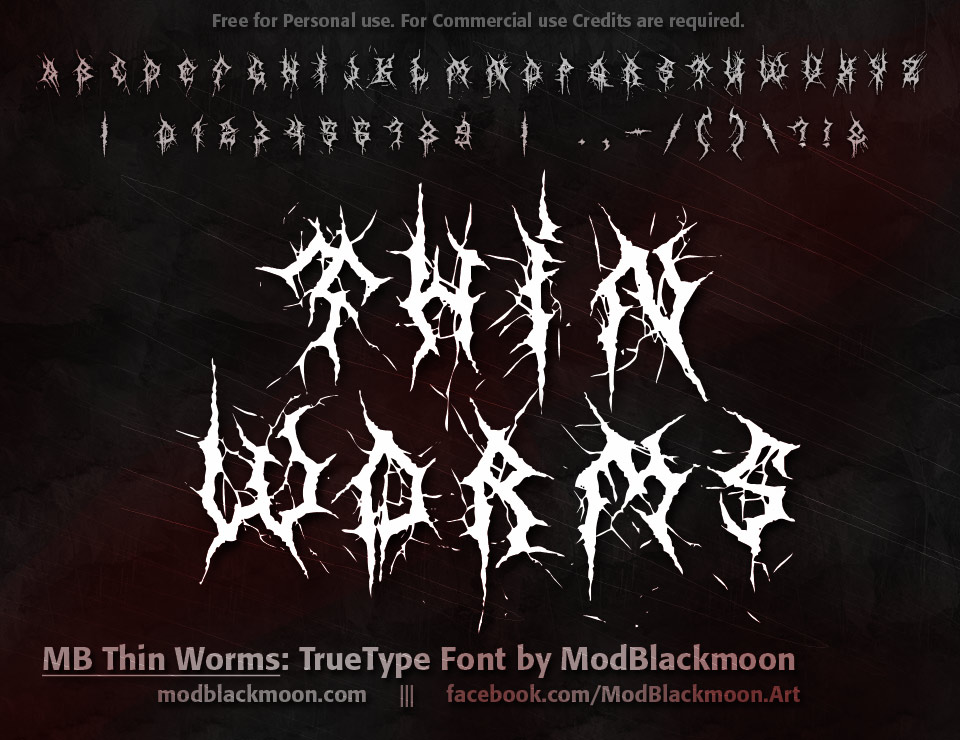 death metal font photoshop