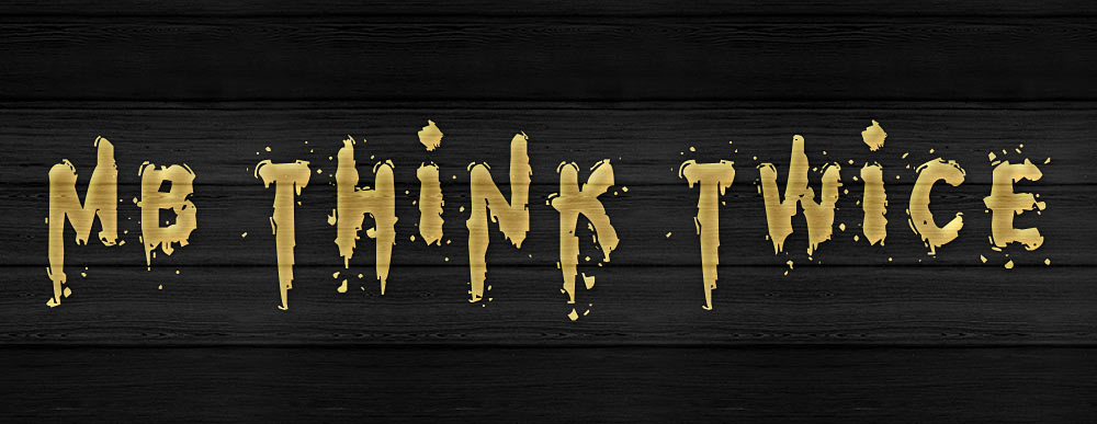 MB Think Twice Grunge Metalcore Font with Paint Drips and Splatters