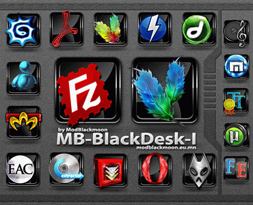 MB Black Desk Program Icons