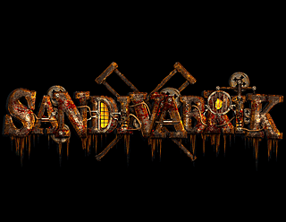 Стимпанк логотип с текстурой ржавого металла - Sandivabrik