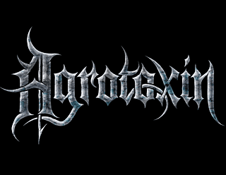 Дизайн Лого Death Metal группы с эффектом древнего потрескавшегося камня - Agrotoxin