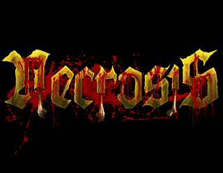 Death Metal Logo Design with Blood Effect - Necrosis