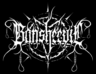 Bansheevil - True Black Metal Band Logo Design with Pentagram, Horns and Ropes
