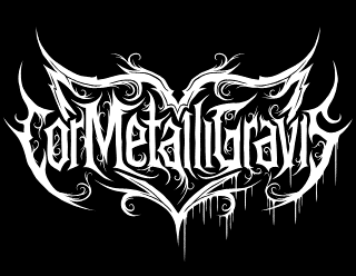 Metal Band Logo Artwork with Ornament - CorMetalliGravis