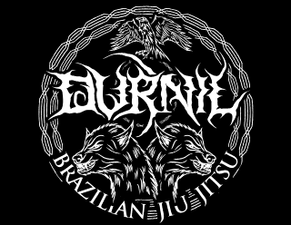 Death Metal Rounded Badge with Wolves for Fight Sport Club - Durnil
