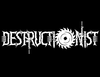 Thrash Metal Band Logo Design with Machine Guns and Saw Blade Artwork - Destructionist