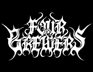 Four Brewers - Black Metal Brewery Logo Design