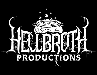 Hellbroth Productions - Metal Band Logo Design with Brew Illustration
