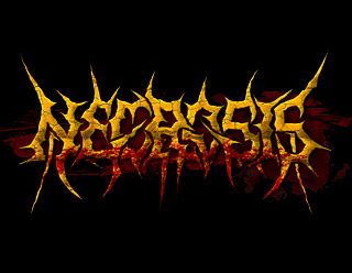 Brutal Death Metal Logo Art with Blood - Necrosis