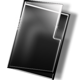 Download Dark Shiny glass and steel Folder free Clipart Icon, Directory, Category
