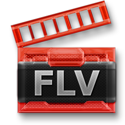 FLV Flash Video File free 256px Icon for Web-Design