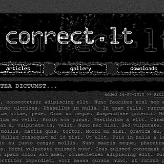 Raw Dark Gothic Web-Template Design Preview with Noise Textures