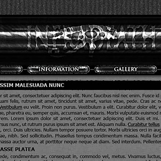 Dark Industrial Grunge Web-Design Screenshot