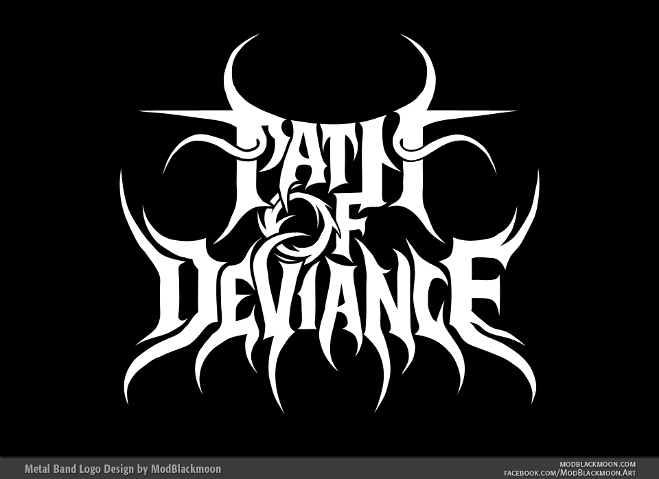 Path Of Deviance - Custom Metal Logo